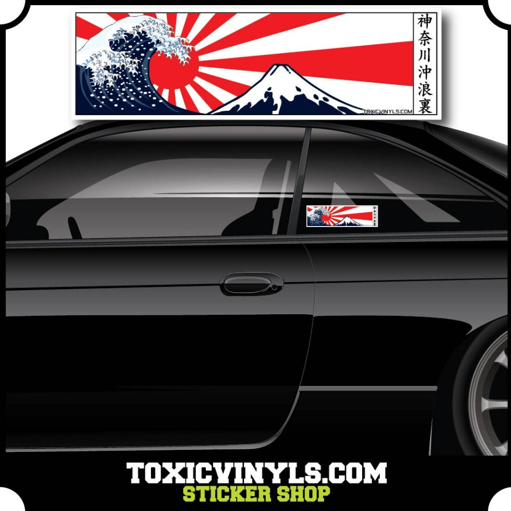 JDM Slap Sticker Great wave of Kanagawa